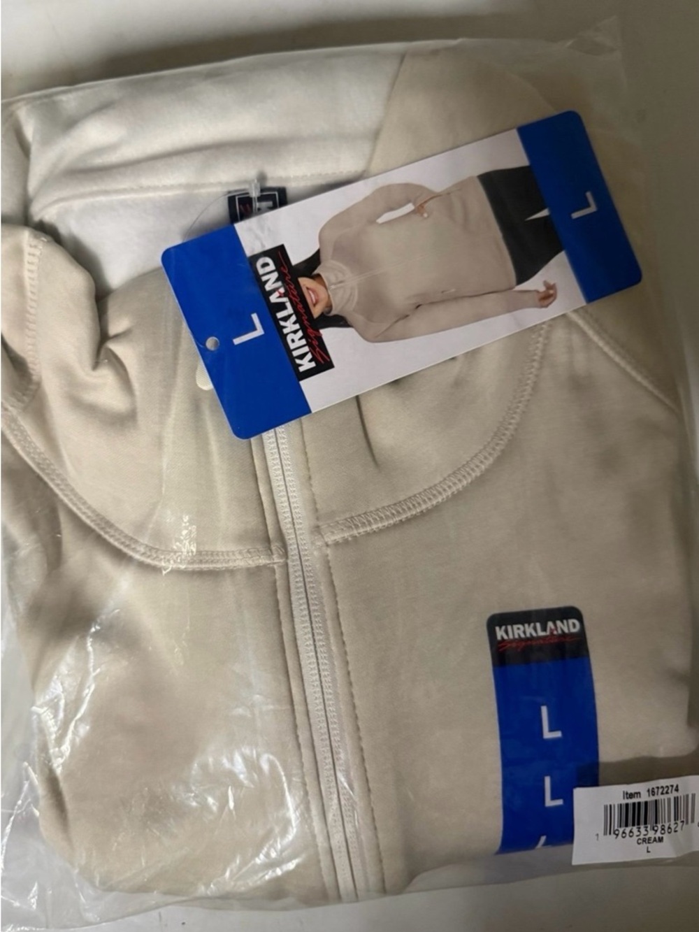 Kirkland Signature Cream Full-Zip Women’s Jacket